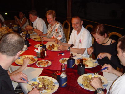 Dining in a Sabang Restaurant