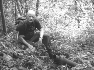 Rick at the crash site